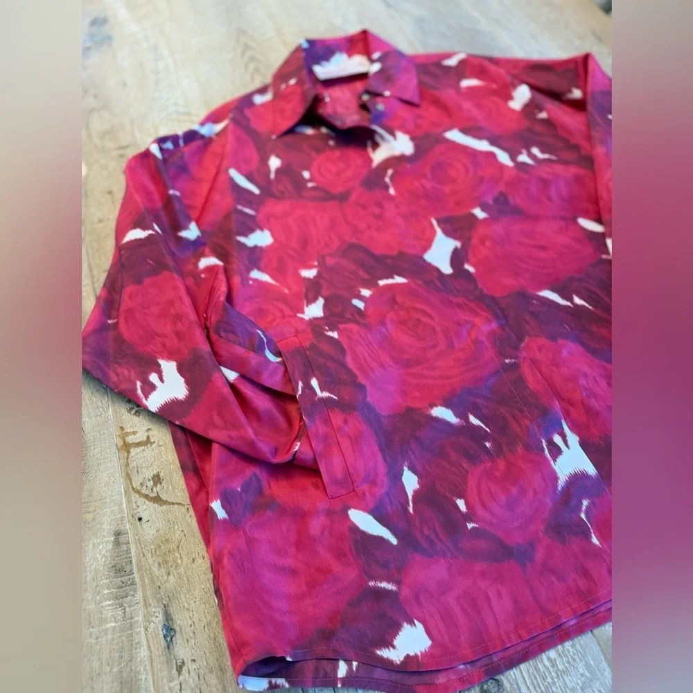 VALENTINO GARAVANI
Rose-Print Button Down Shirt Jacket It38 NWT - Picture 6 of 14